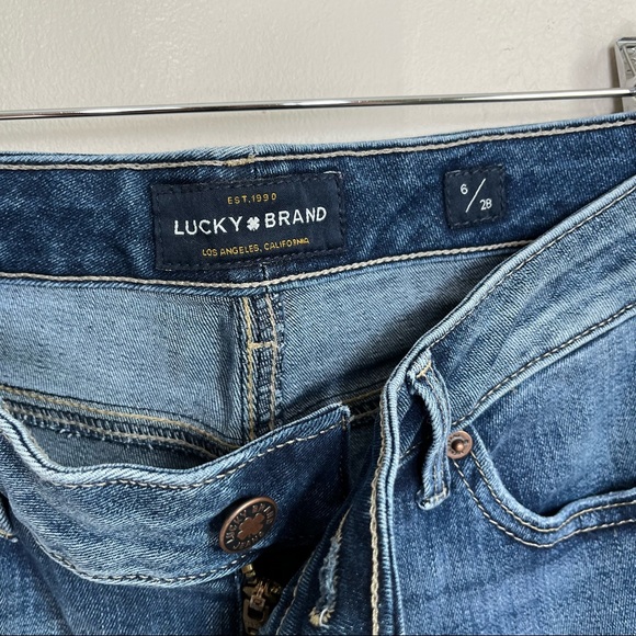 Lucky Brand Lolita Crop Light Denim Wash Skinny Jeans Size 6/28 - Picture 3 of 9